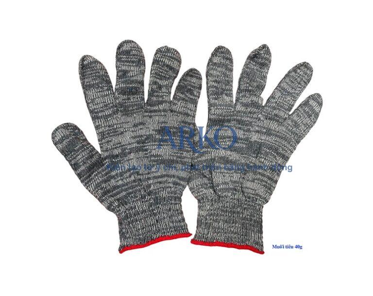 Top mẫu găng tay bảo hộ sợi len bền, thoáng, giá tốt nhất hiện nay 4 Găng tay sợi len 40g – loại phổ thông
