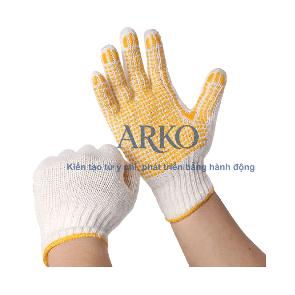 Cách vệ sinh và bảo quản găng tay 45g chấm hạt PVC