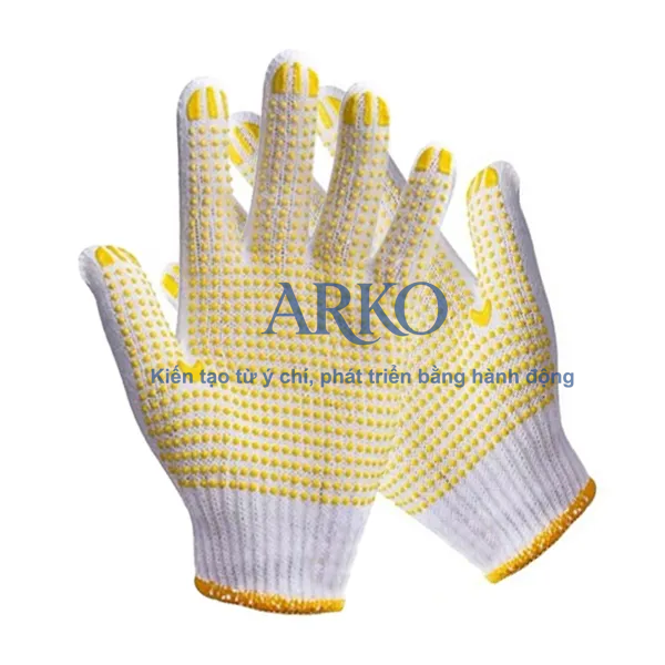 So sánh găng tay sợi 45g chấm hạt nhựa với các loại găng tay khác