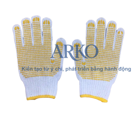 Găng tay 50g có thiết kế nhẹ, giúp giảm áp lực lên bàn tay khi làm việc trong thời gian dài.