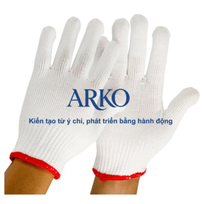 găng tay sợi 45g cotton mỏng nhẹ