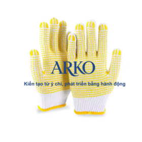 Găng tay sợi chống trơn trượt
