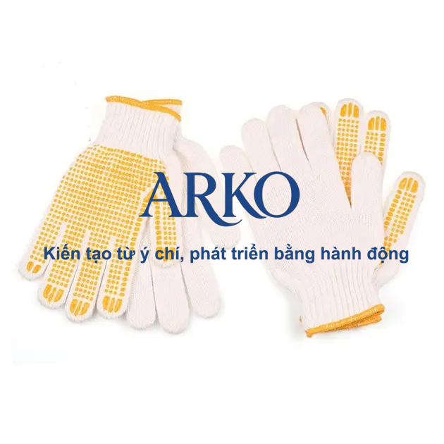 Khi nào nên sử dụng găng tay chấm hạt chống trơn trượt? Giải pháp bảo hộ tối ưu 2 Găng tay chấm hạt chống trơn trượt là loại găng tay sợi được phủ các hạt nhựa PVC hoặc cao su tổng hợp